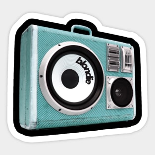 a radio with blondie sticker Sticker